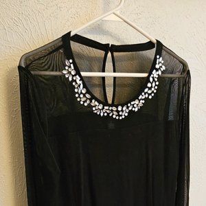 Elegant Black Blouse by INC (International Concepts)